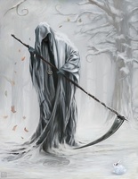 black hooded man